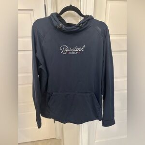 UNRL Hoodie Men’s XL Navy Blue Barstool Golf Stretch Performance Sports Active